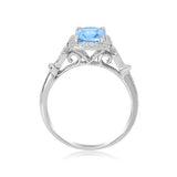 Aletta 14K White Gold Cushion-Cut Brazilian Aquamarine Ring