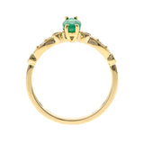 Alaina 10K Yellow Gold Marquise-Cut Emerald Ring