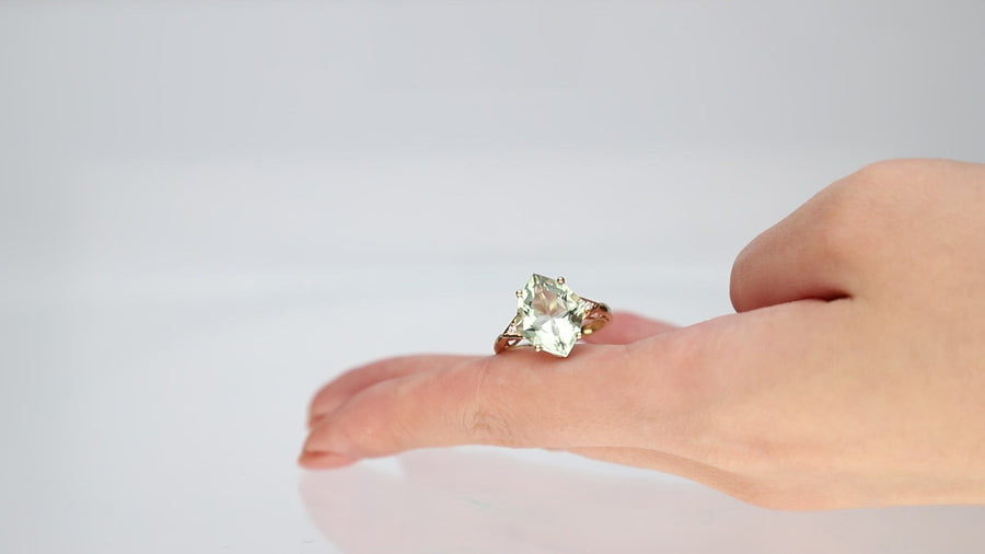 Felicity 10K Yellow Gold Marquise-Cut Green Amethyst Ring