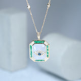 Soraya 14K Yellow Gold Fancy-Shape Chalcedony Pendant