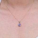 Avery 14K Yellow Gold Oval-Cut Tanzanian Tanzanite Pendant