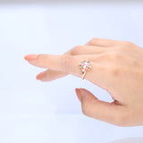 Lyra 10K Rose Gold Oval-cut Madagascar Morganite Ring
