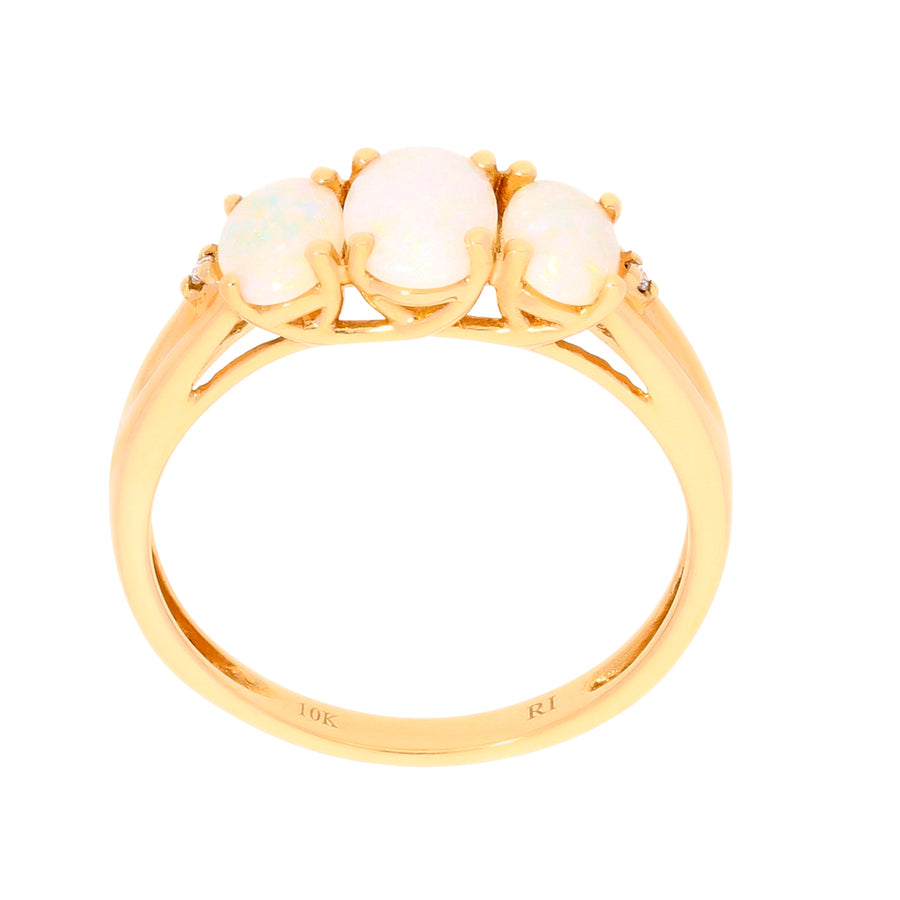 Alani 10K Yellow Gold Oval-Cut Opal Ring